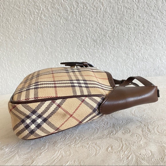Burberry check canvas shoulder bag - Picture 9 of 11